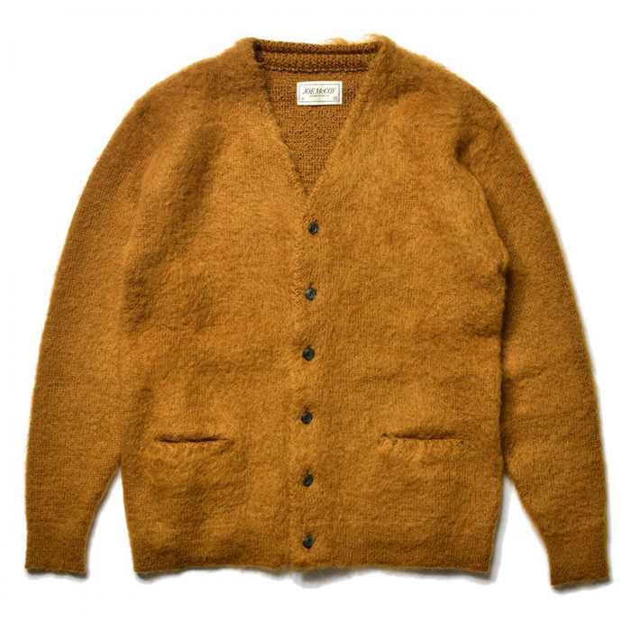 JOE McCOY(ジョーマッコイ)JM MOHAIR CARDIGAN:MUSTARD