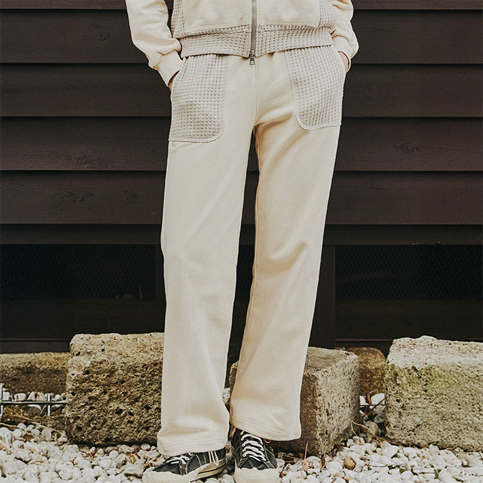 シーグリーン LCKA0132105538 ONI WAFFLE COMBINATION PANTS オニワッフルコンビネーションパンツ サンド レディース