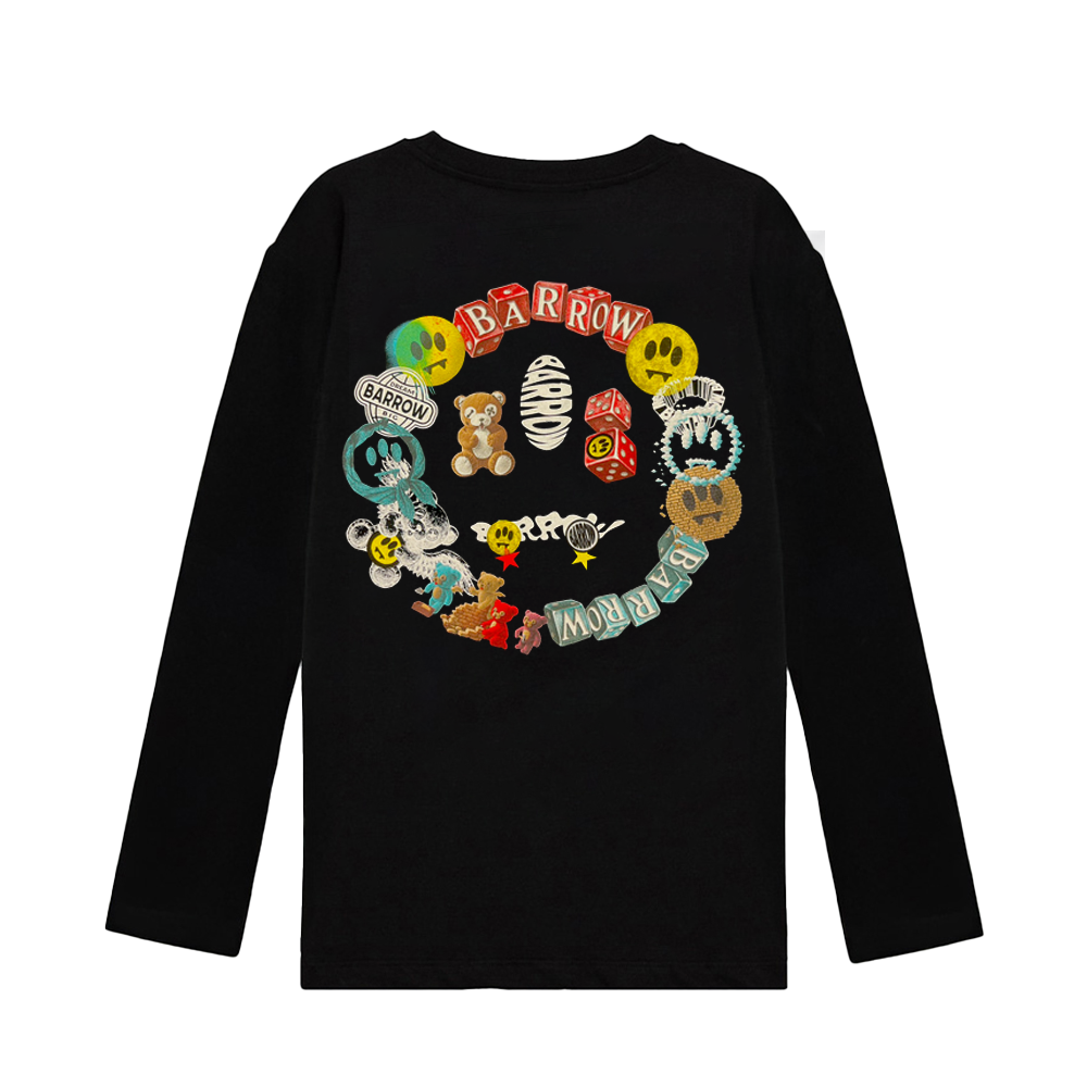 BARROW(バロウ) F6BWUATH175 BARROW JAPAN LIMITED LONG T-SHIRT (#175) 110/BLACK