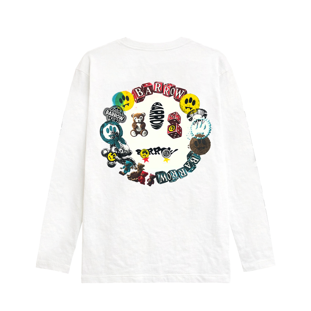 BARROW(バロウ) F6BWUATH175 BARROW JAPAN LIMITED LONG T-SHIRT (#175) 002/WHITE
