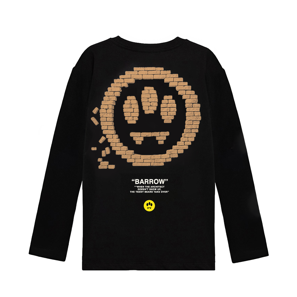 BARROW(バロウ) F6BWUATH176 BARROW JAPAN LIMITED LONG T-SHIRT (#176) 110/BLACK