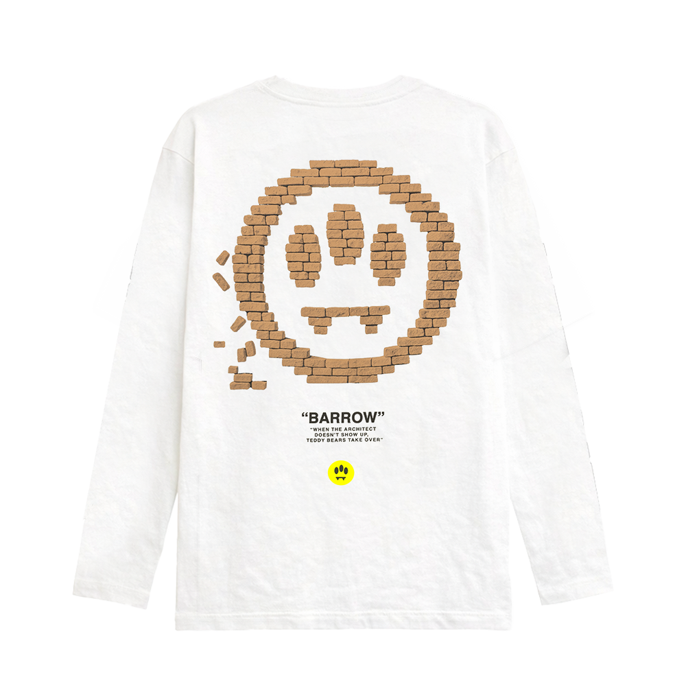 BARROW(バロウ) F6BWUATH176 BARROW JAPAN LIMITED LONG T-SHIRT (#176) 002/WHITE