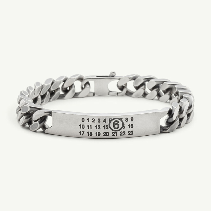 MM6(エムエムシックス) SM6UY0049 チェーンブレスレット シルバー