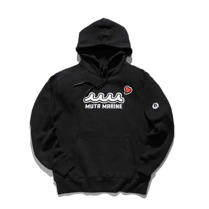 ACANTHUS(アカンサス) × muta MARINE(ムータマリン) MMAC-MA2670 Sweet Extra Logo Hoodie ブラック