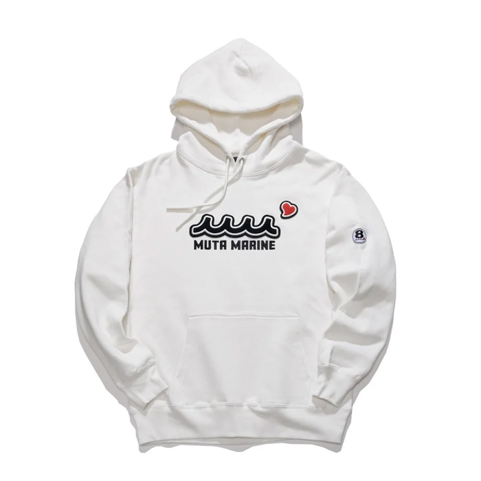 ACANTHUS(アカンサス) × muta MARINE(ムータマリン) MMAC-MA2670 Sweet Extra Logo Hoodie ホワイト