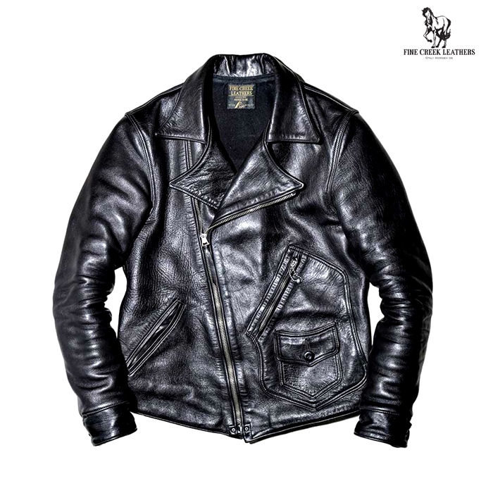 FINECREEK LEATHERS FCJK025 GRAHAM:BLACK