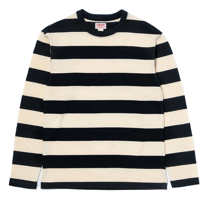 BUCO(ブコ)BUCO STRIPE RACING JERSEY:WHITE/BLACK