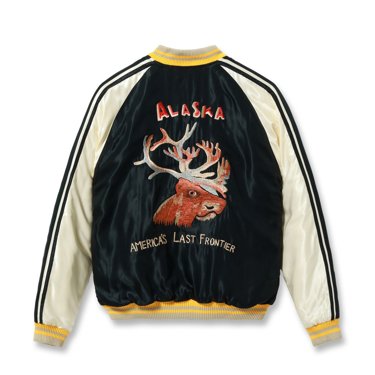 TAILOR TOYO（テーラー東洋） Lot No. TT15973-119 / Late 1950s Style Acetate Quilted Souvenir Jacket “MOOSE” × “ALASKAN EAGLE”