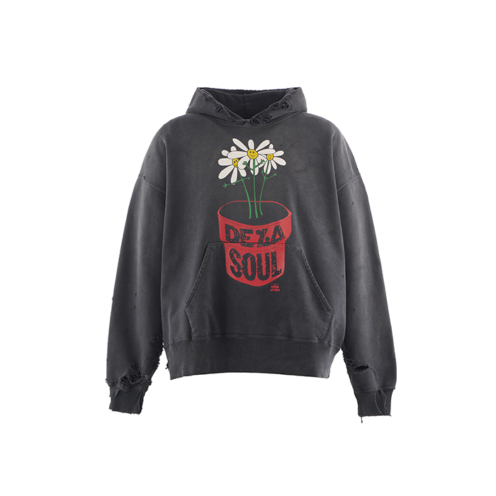 SAINT Mxxxxxx(セントマイケル)DLS_HOODIE/DE LA SOUL / BLK   sm-hr1-0000-c19