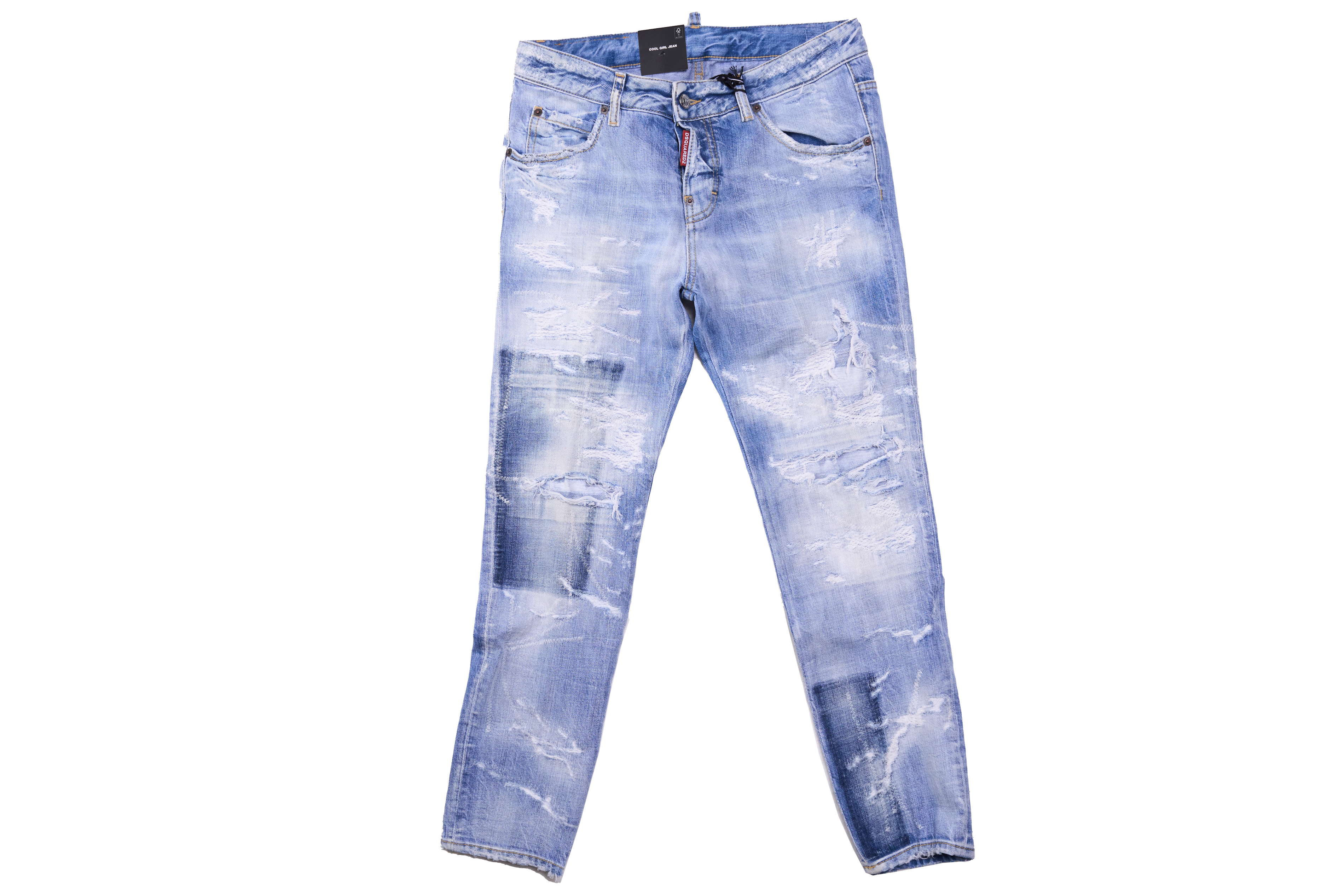 DSQUARED2(ディースクエアード) S72LB0883 Light Ripped Wash Cool Girl Jeans レディース