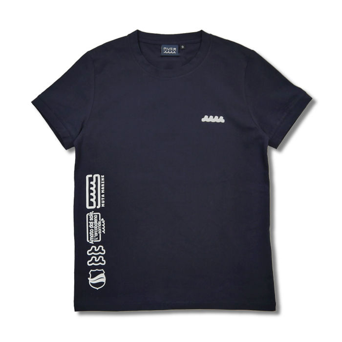 ムータマリン MMAX-434331 サイドロゴ Tシャツ ネイビー ユニセックス