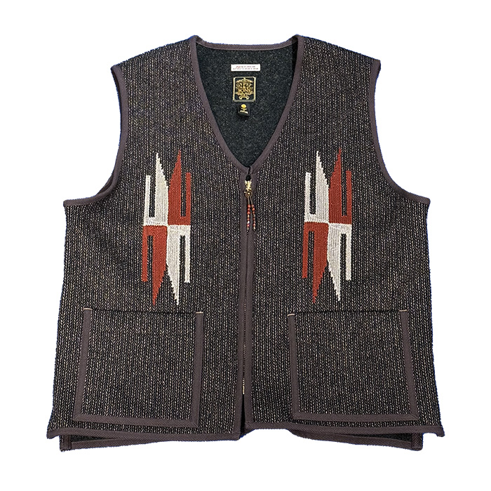 GYPSY＆SONS (ジプシーアンドサンズ) SALT & PEPPER SANTA-FE VEST GS2629905:D.BROWN
