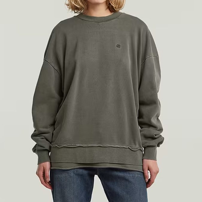 G-STAR RAW(ジースターロウ) D27267-D969-B575 Puckering Sweater プルオーバースウェット グレー