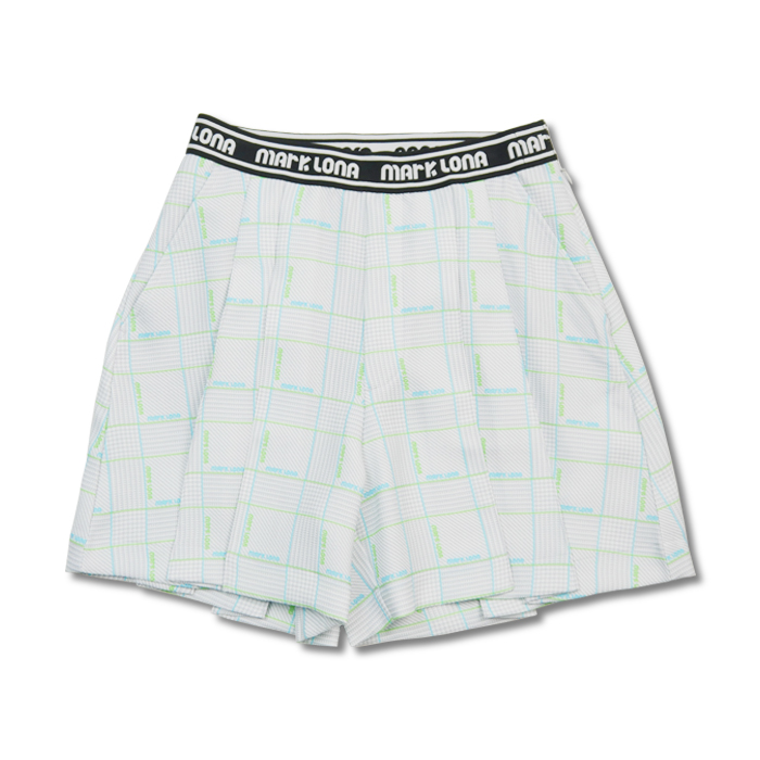 マークアンドロナ MLW-3B-AT03 Demi Plaid Culotte キュロットパンツ レディース LT.GREY