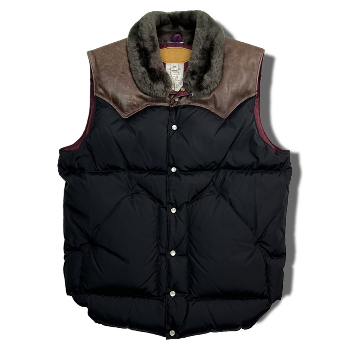 ROCKY MOUNTAIN×WAREHOUSE & CO. NYLON CHRISTY VEST：BLACK