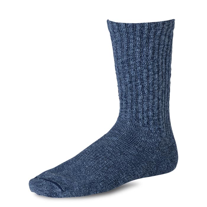 レッドウィング SOCKS STYLE NO.97370 Over-dyed Tonal Cotton Ragg Crew / Blue オーバーダイドトーナル コットンラグクルー / ブルー メンズ オリジナル ブーツ 靴下 メリヤス編み