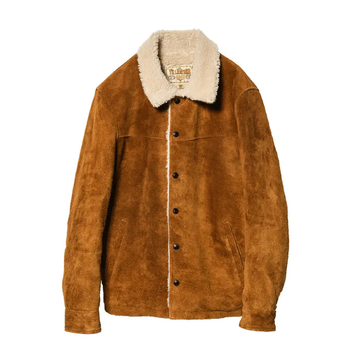 ワイツーレザー WJ-02 STEER SUEDE RANCH COAT ランチコート キャメル メンズ