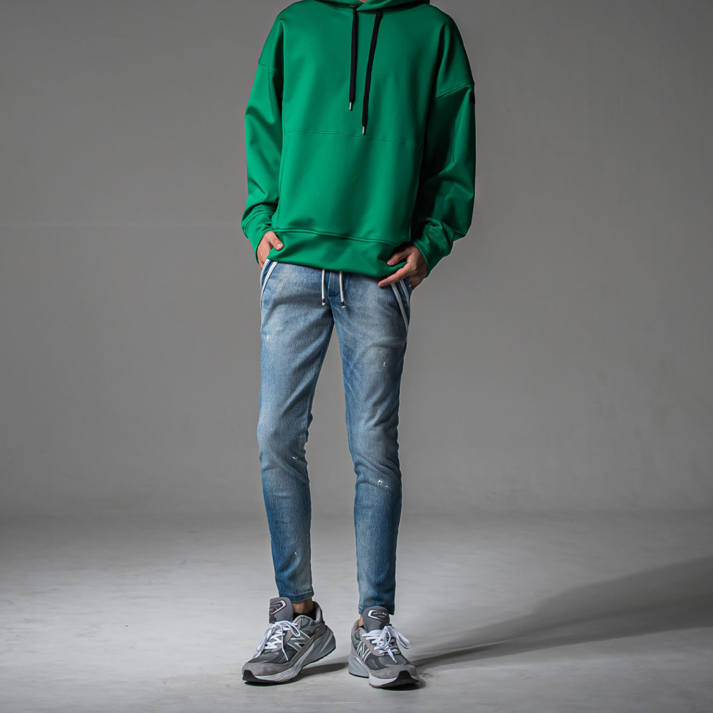 RESOUND CLOTHING(リサウンドクロージング) EX denim jersey EDGE PT / RC37-ST-014D / ライトインディゴ