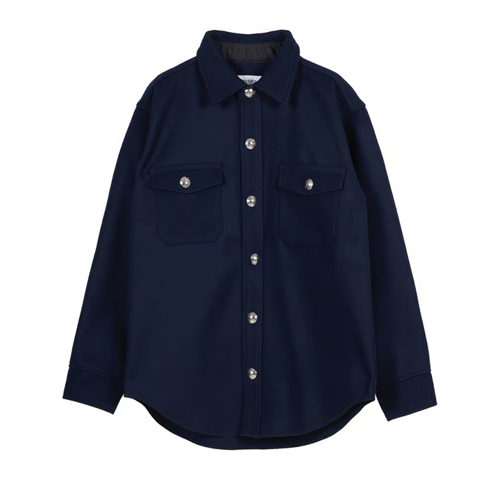 MELTON CPO JKT :NAVY