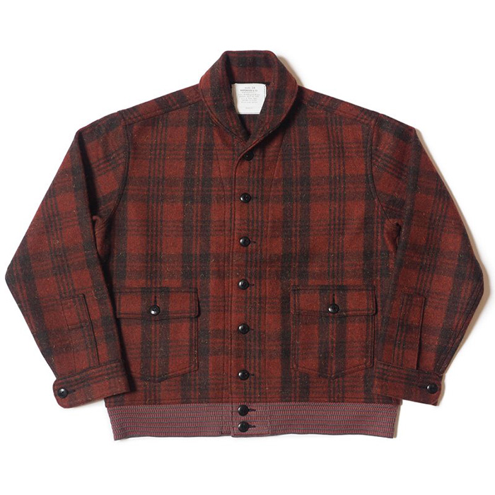 ウエアハウス WHJA-24SS006 Lot 2217 C.C.C. LUMBER JACK JKT BUFFALO CHECK チェック柄 ウールジャケット ランバージャックジャケット レッド/ブラック メンズ