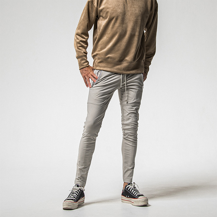 RESOUND CLOTHING(リサウンドクロージング) JOHNSON LINE HEAT PT / RC38-ST-009H / 裏起毛ジョンソンラインパンツ / グレー×ホワイト