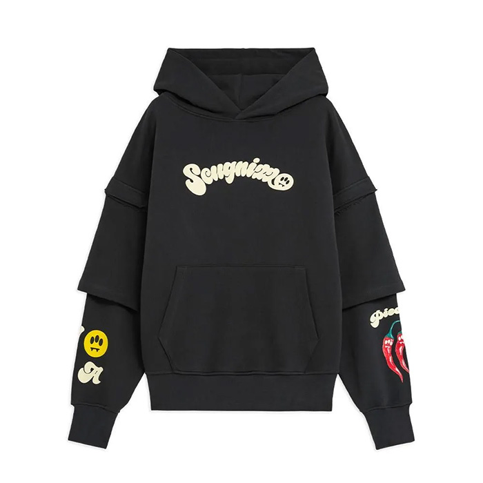 BARROW(バロウ) BARROW HOODIE F5BWUAHS075 プルオーバーパーカー ブラック