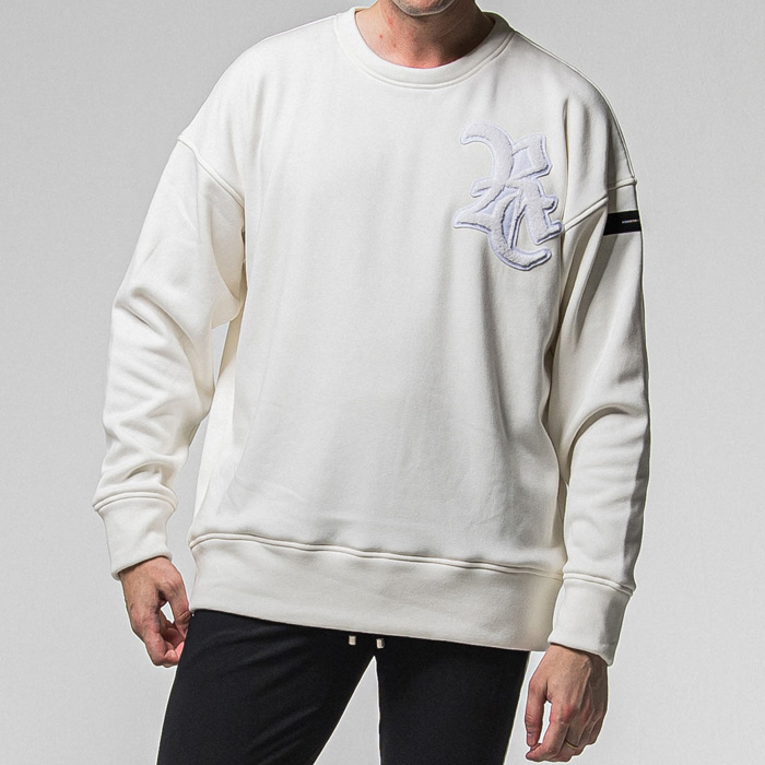 RESOUND CLOTHING(リサウンドクロージング) RC chenille velours fleece drop trainer / RC38-C-004 / ホワイト