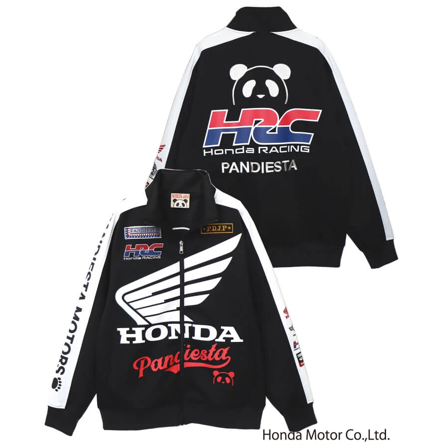 SB Honda Pandiesta HRC WING フルジップジャージ コラボ企画:BLACK