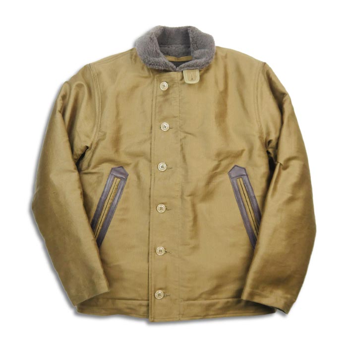 トロフィークロージング TR23AW-508 N-1 TR.mfg.Jacket カーキ メンズ アウター ミリタリー 1940年代 USN デッキジャケット アルパカ