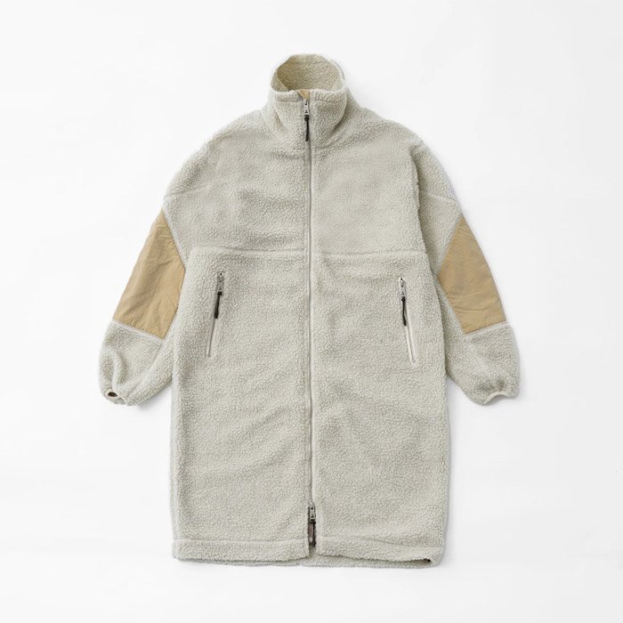 30％OFF ケープハイツ CHW21110123 New BETHEL FLEECE ECRU ニューベゼルフリース ミドルコート エクリュ レディース