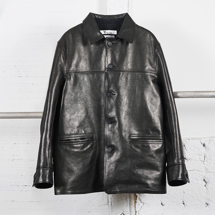 Y's for men×MASSES LEATHER CAR COAT Ys