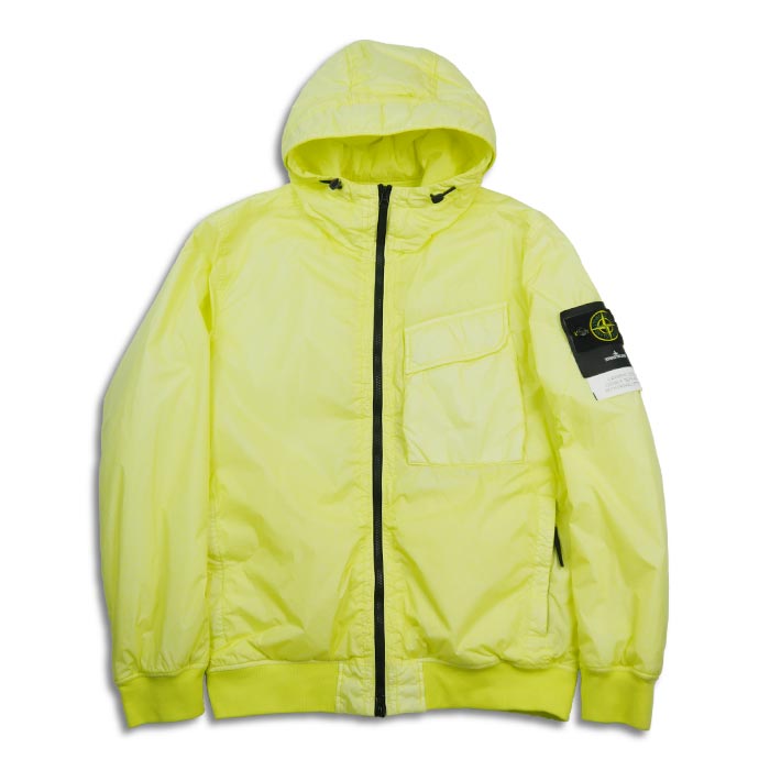 20%OFF ストーンアイランド 771540723 GARMENT DYED CRINKLE REPS R-NY WITH PRIMALOFT-TC イエロー メンズ アウター ナイロン 中綿ジャケット 防風性 防雨性