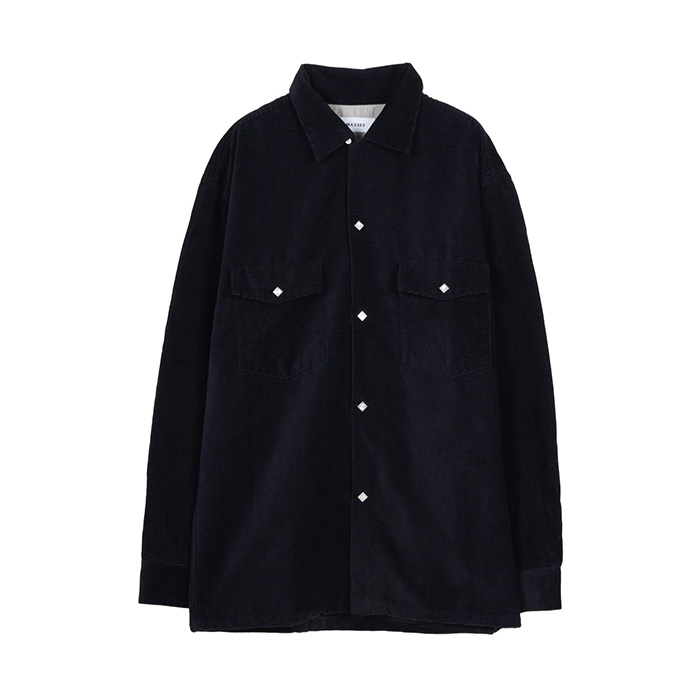 WESTERN CORDUROY SHIRT :BLACK