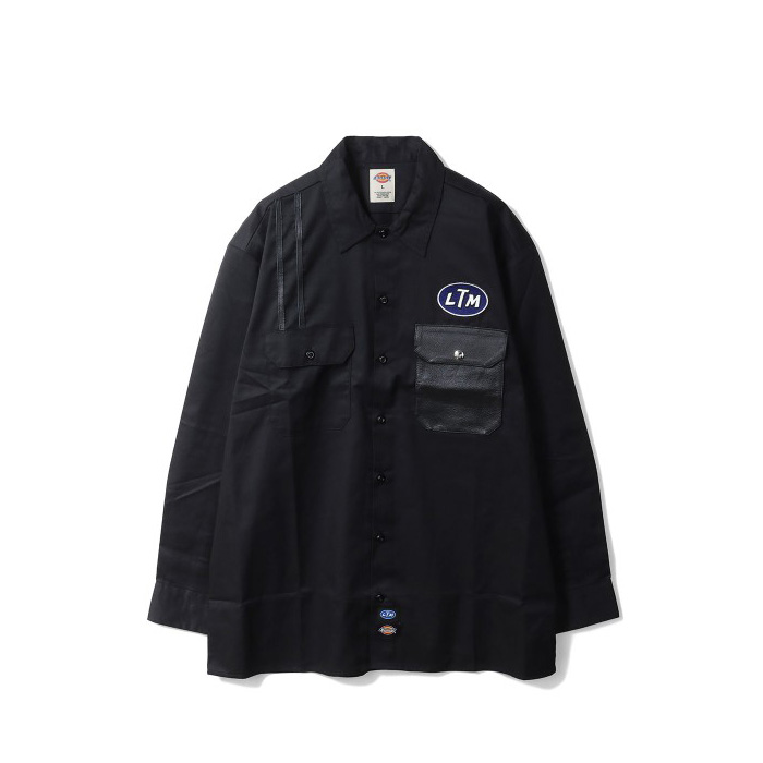 WORK SHIRTS feat.DICKIES / BLACK (252LM-SH03)